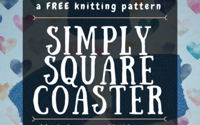 Simply Square Coaster, Free Knitting Pattern